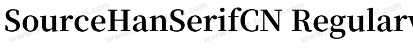 SourceHanSerifCN Regularwoff字体转换